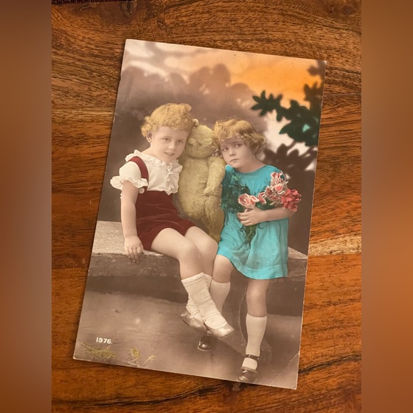 RARE VINTAGE 20th Century Postcard Teddy Bear - Picture 2 of 7